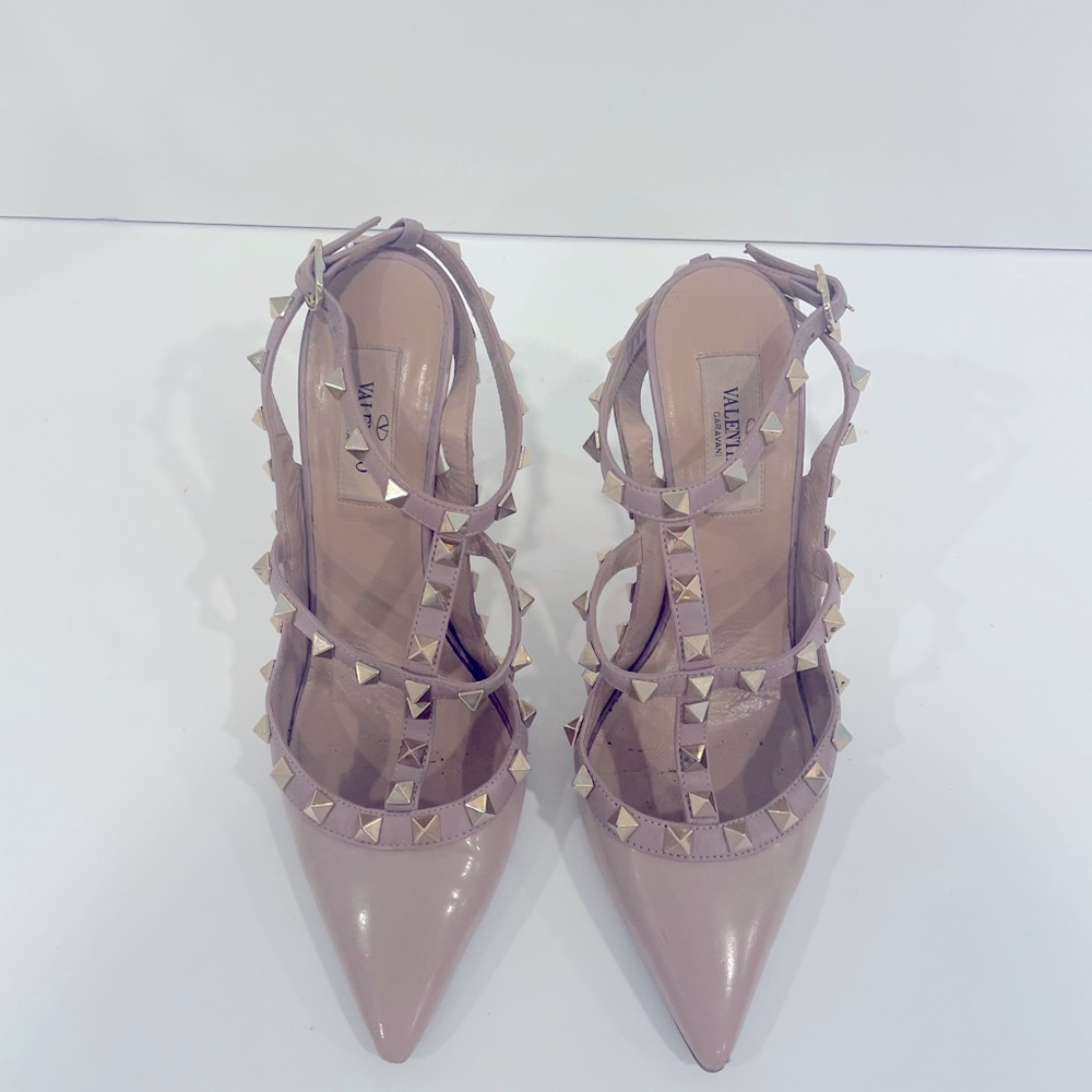 Valentino Rockstud Ankle Strap Pumps